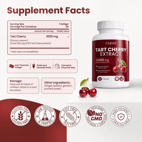 Frozen Tart Cherry Extract - 3000 mg